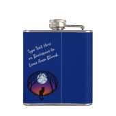 Cat Lover Flask Custom Cat Art Drinks Flaschen & G Flachmann (Rückseite)