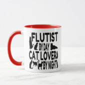 Cat Lover Flutist Tasse (Links)