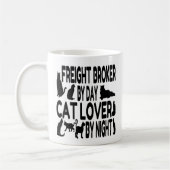 Cat Lover Freight Broker Kaffeetasse (Links)