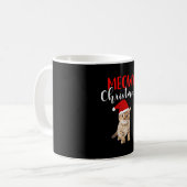 Cat Lover Frohe Weihnachtskatmen Kaffeetasse (Vorderseite Links)