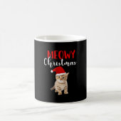 Cat Lover Frohe Weihnachtskatmen Kaffeetasse (Mittel)