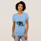 Cat Lover Fun Gray Tabby Kitten Artwork T-Shirt (Vorne ganz)