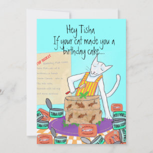 Cat Lover Funny Birthday From Coworker grüßen Karte