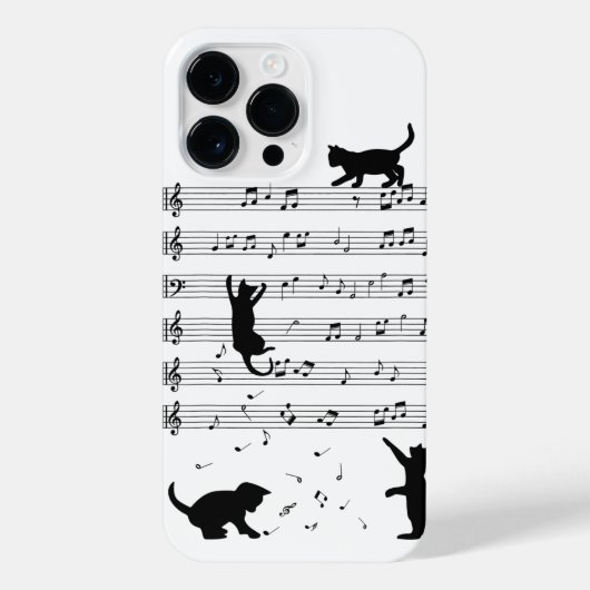 Cat Lover Funny Pianist Piano Lover iPhone Hülle (Rückseite)