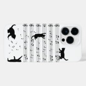 Cat Lover Funny Pianist Piano Lover iPhone Hülle (Rückseite (Horizontal))