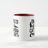 Cat Lover Gabelstapler Tasse (Zentrum)