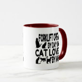Cat Lover Gabelstapler Tasse (VorderseiteRechts)