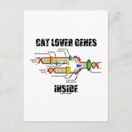 Cat Lover Gene Inside (DNA-Replikation) Postkarte
