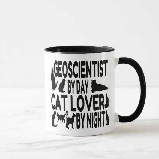 Cat Lover Geoscientist Tasse (Rechts)
