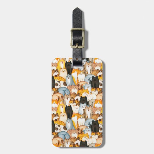 Cat Lover Gepäckanhänger (Vorderseite vertikal)