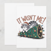 Cat Lover Geschenk Es war nicht ich Einladung (Vorne/Hinten)