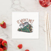 Cat Lover Geschenk Es war nicht ich Serviette (Beispiel)