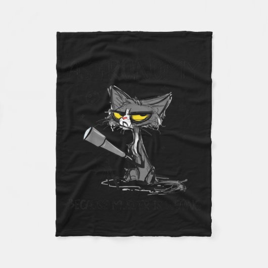 Cat Lover Geschenk | Geschenk für Lover Cat Fleecedecke (Vorderseite)