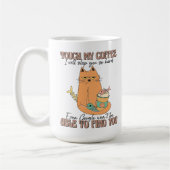 Cat Lover Geschenk, Touch mein Kaffee, ich werde d Kaffeetasse (Links)