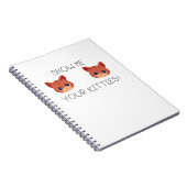 Cat Lover Geschenk Zeige deinen Kätzchen Funny Mem Notizblock (Rechte Seite)