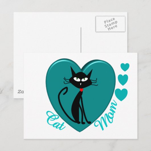 Cat Lover Geschenke Postkarte (Vorne/Hinten)