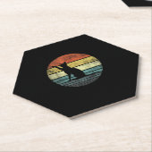Cat Lover Geschenke Retro Vintag Kitty Silhouette Untersetzer (angewinkelt)