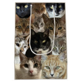 Cat Lover Geschenktasche Mittlere Geschenktüte (Rückseite)