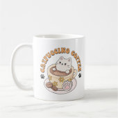 Cat Lover Gift, Catpuccino Kaffee Funny Quotes Kaffeetasse (Links)