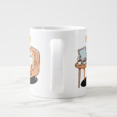 cat lover gift i'm ok Jumbo-Tasse (Rückseite)