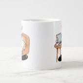 cat lover gift i'm ok Jumbo-Tasse (Vorderseite)