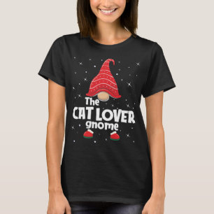Cat Lover Gnome Familie Matching Weihnachten Funny T-Shirt