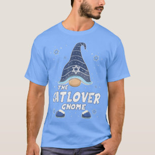 Cat Lover Gnome Funny Hanukkah Familie Matching T-Shirt