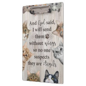 Cat Lover God Schick mir Katzen Klemmbrett (Links)