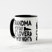 Cat Lover Grandma Tasse (Vorderseite Links)