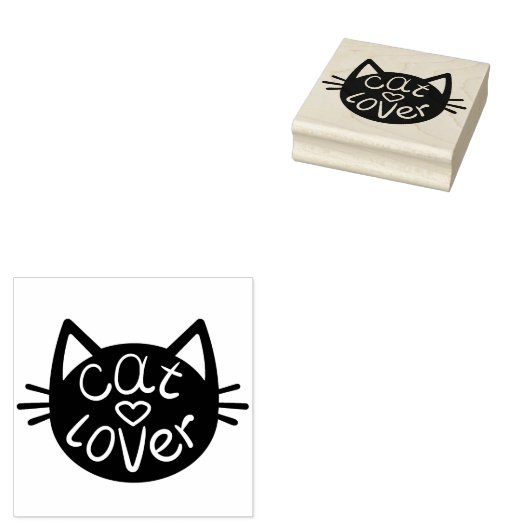 Cat Lover Gummistempel (Stempel)