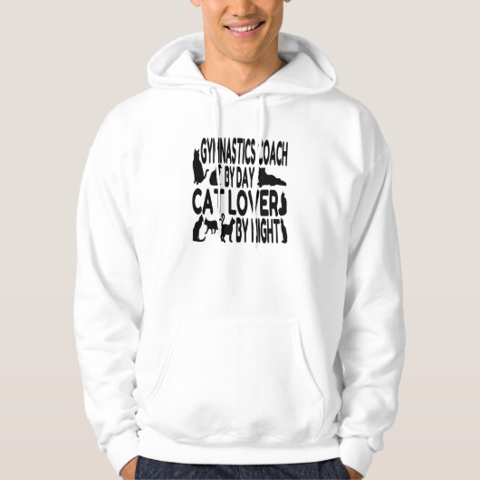 Cat Lover Gymnastics Coach Hoodie (Vorderseite)
