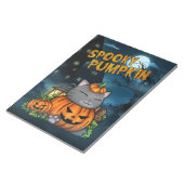 Cat Lover Halloween Cat Pumpkin Notizblock (angewinkelt)