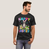 Cat Lover Happy Oaster Bunny Siamese Katze Osterfe T-Shirt (Vorne ganz)