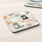 Cat Lover Hard plastic Untersetzer - Fun Table Dec (Linke Seite)
