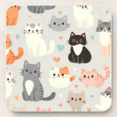 Cat Lover Hard plastic Untersetzer - Fun Table Dec (Vorderseite)