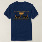 Cat Lover Herbst Herbst Sweater Design T-Shirt Ein (Design vorne)