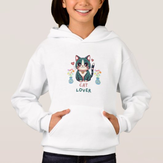 Cat Lover Hoodie (Vorderseite)