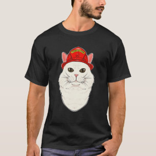 Cat Lover I Fireman Cat I Feuerwehrmann Türkischer T-Shirt