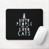 Cat Lover I Liebe Katzen und Menschen Mousepad (Mit Mouse)