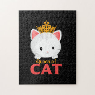 Cat Lover Ich bin eine Katzenkönigin Puzzle