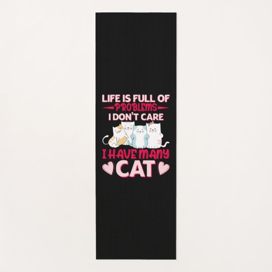 Cat Lover | Ich habe viele Katzen Yogamatte (Vorderseite)