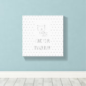 Cat Lover Inspiration Zitat Leinwanddruck (Insitu (Holzboden))