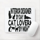 Cat Lover Interior Designer Mousepad (Mit Mouse)