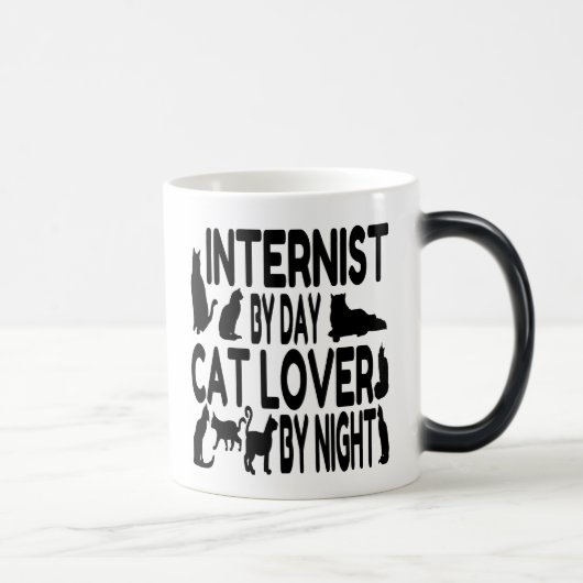 Cat Lover Internist Verwandlungstasse (Rechts)
