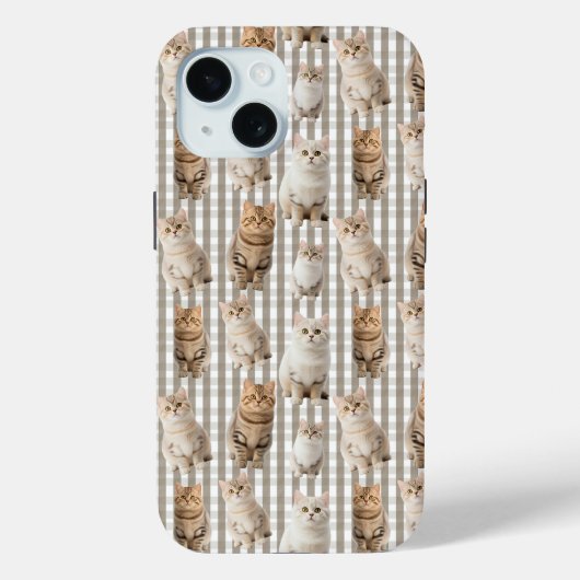 Cat Lover iPhone 15 Phone Case (Rückseite)