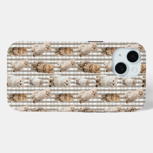 Cat Lover iPhone 15 Phone Case (Rückseite (Horizontal))