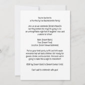 CAT Lover Junggeselinnen-Abschied Einladung (Rückseite)