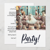 CAT Lover Junggeselinnen-Abschied Einladung (Vorne/Hinten)