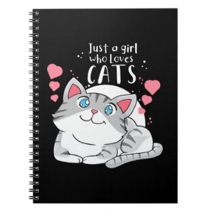 Cat Lover Just A Girl Who Lieben Cat Notizblock