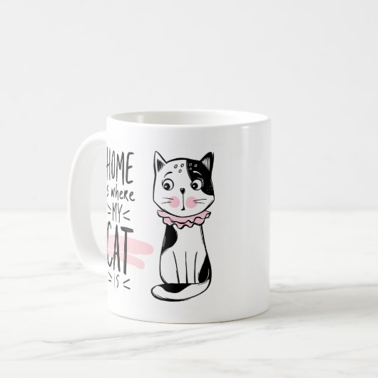 Cat Lover Kaffeetasse (Vorderseite Links)